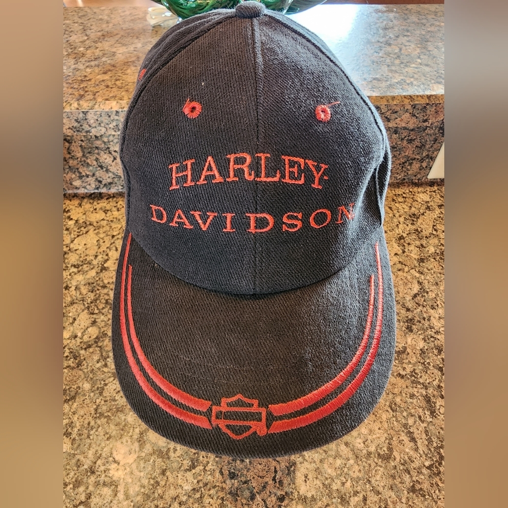 Vintage Harley-Davidson Adjustable Ball Cap, Gently Used